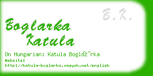 boglarka katula business card